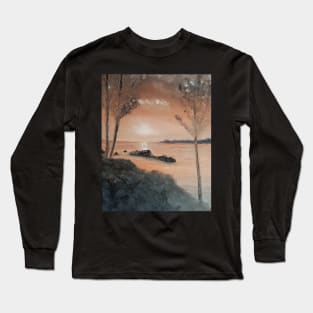 Evening glow oil painting  by artist Tabitha kremesec Long Sleeve T-Shirt